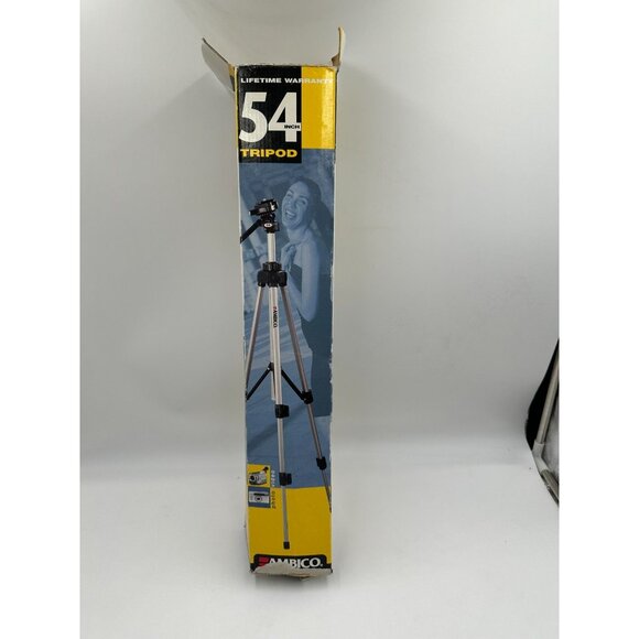 Ambico V-0555 54" Lightweight Aluminum Tripod Quick Release Shoe 3-Way Pan Head - Picture 13 of 16